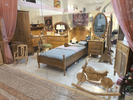 ست سرویس تخت کودک و نوجوان مدل والریا(رنگ گردویی)